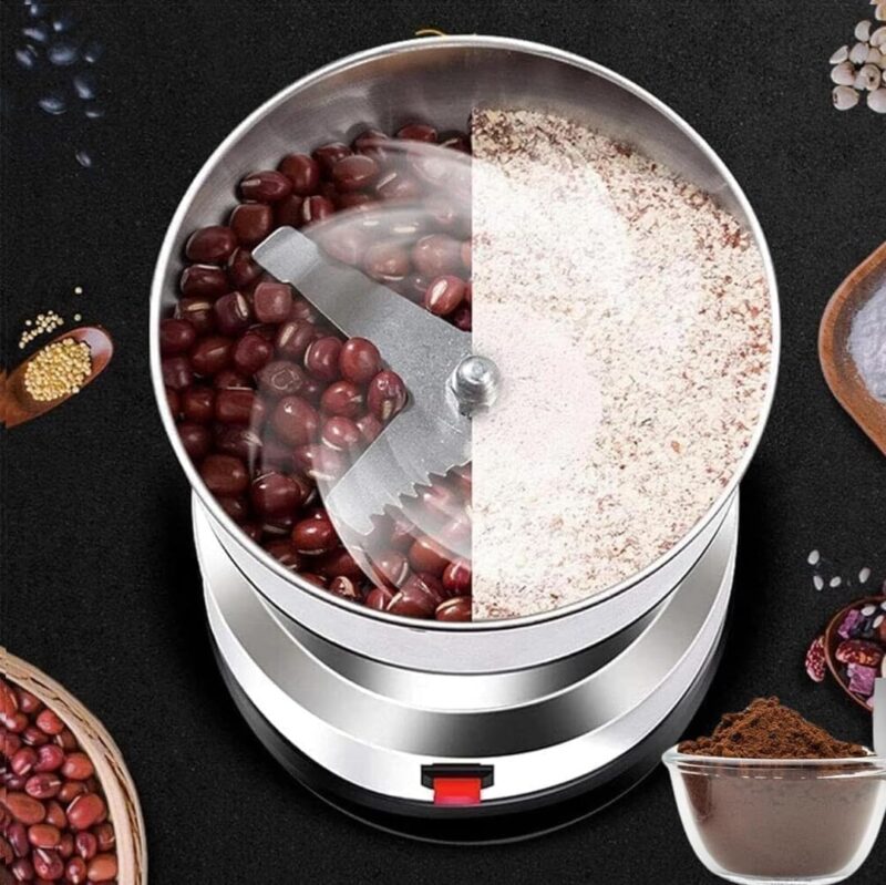 Etekcity Grinder Machine for Kitchen Mixer Grinder Multi Functional Coffee Herbs Spices Nuts Grain Seasonings Spices Mill Powder Machine Stainless Steel Mixie for Kitchen - Image 6