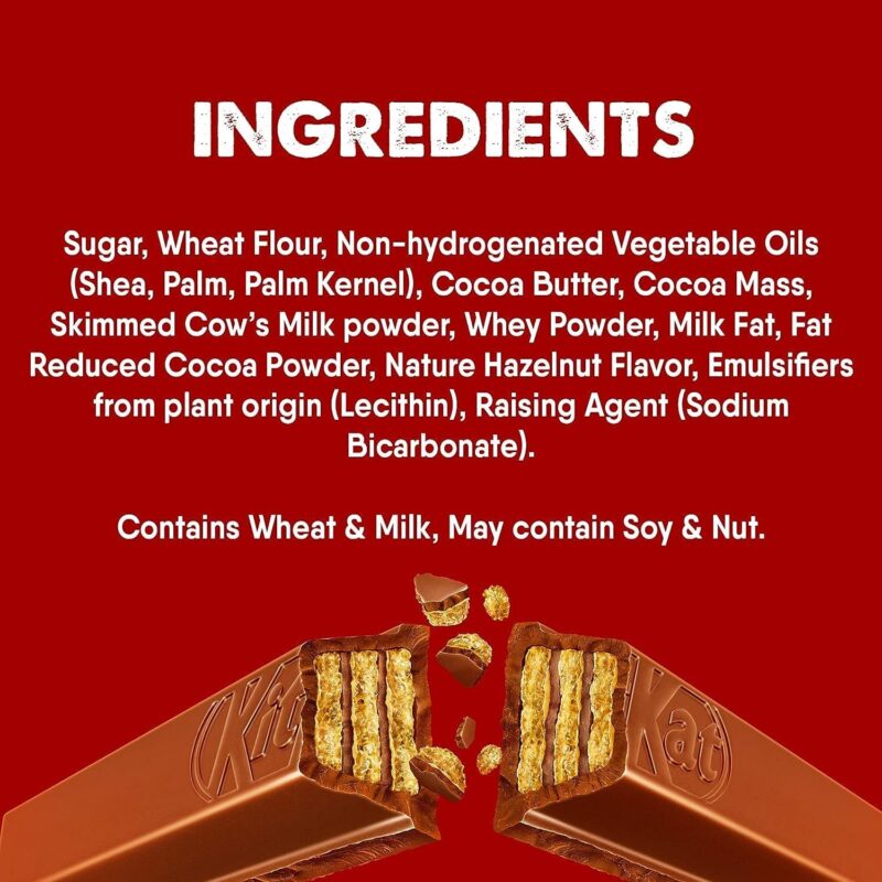 24x Nestle Kitkat Four Finger Wafer With Crunchy Hazelnut Covered In Creme Milk Chocolate Coating Infused With The Rich Flavor Of Roasted Hazelnuts(41.5gm x 24) Celebrations Box - Image 7