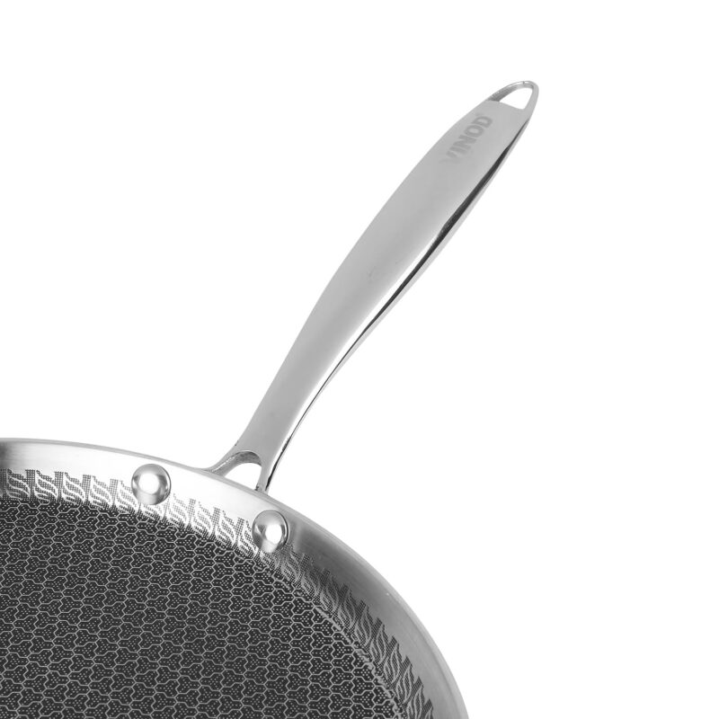 Vinod SAS Pro Platinum Triply Stainless Steel Dosa Tawa - 31 cm | 4.0 mm Thick | Hexa Design | Metal Spoon Friendly | Riveted Handle | Gas, Induction Base | 5-Year Warranty - Image 7