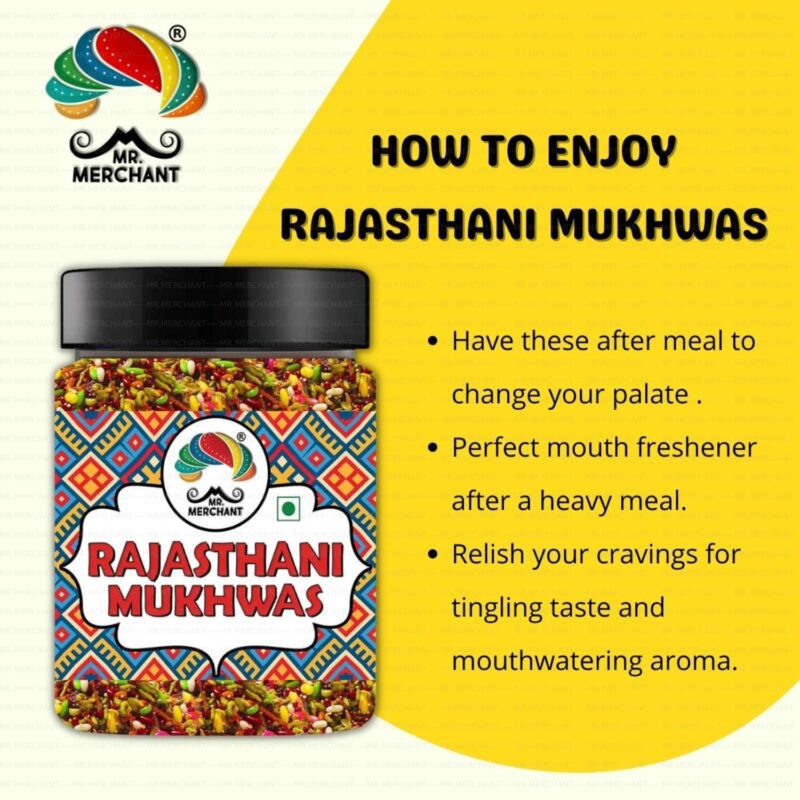 Mr. Merchant Rajasthani Mukhwas, Traditional Mouth Freshener Mukhwas Mix (300 gm (Pack of 1)) - Image 6