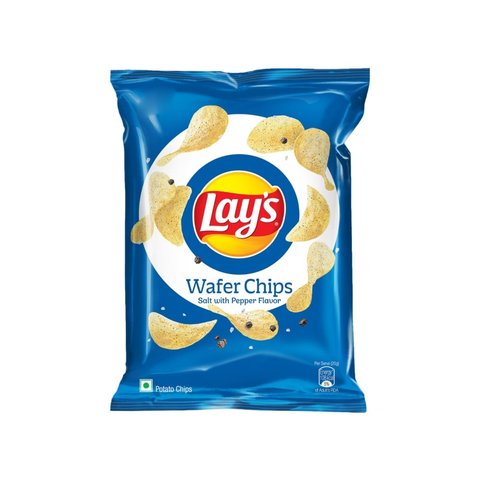 25x Lay's Wafer Style - Salt with Pepper Potato Chips - 40g each - Pack of 25