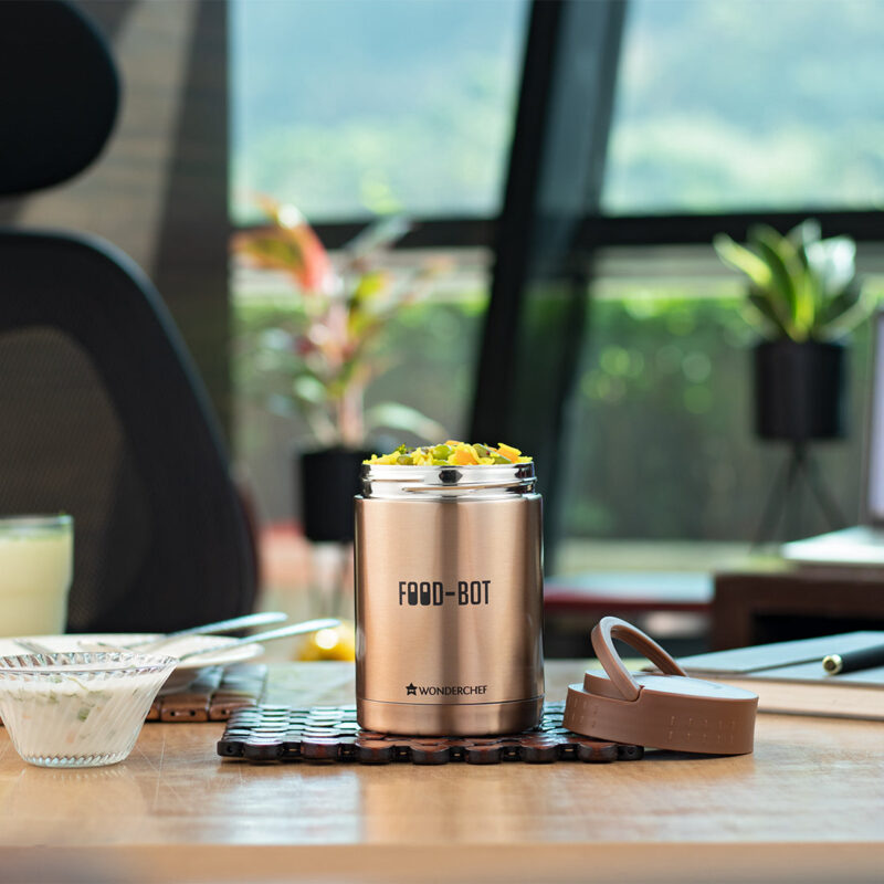 Food Bot, 300ml, Stainless Steel Vacuum Insulated, Spill & Leak Proof - Image 2