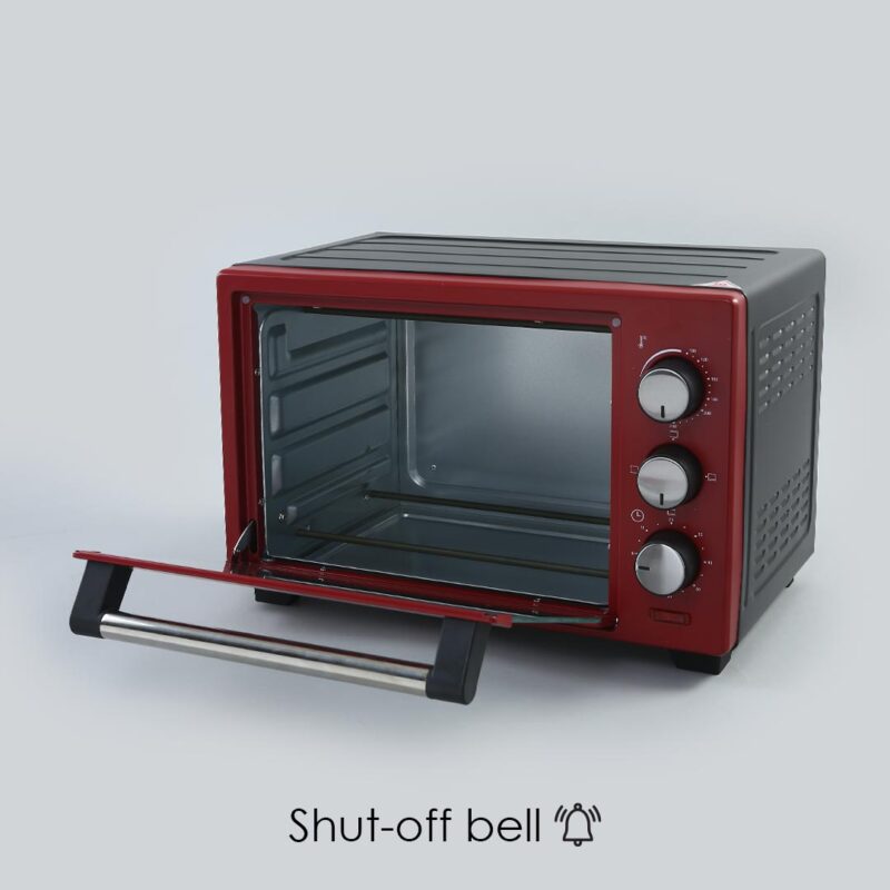 Wonderchef Renewed Oven Toaster Griller (OTG) Crimson Edge - 19 Litres | Auto-shut Off | Heat-resistant Tempered Glass | Multi-stage Heat Selection | 1280W | Red - Image 7