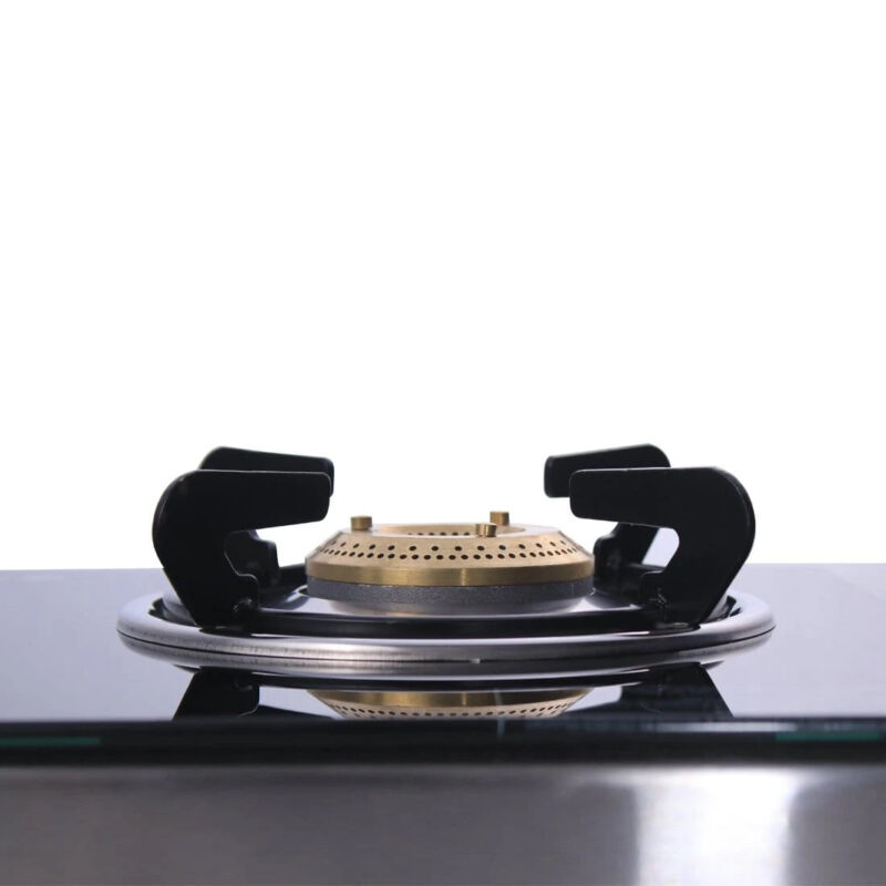 Ruby 2 Burner Glass Cooktop,  Black 7mm Toughened Glass with 1 Year Warranty, Ergonomic Knobs, Efficient Brass Burners, Stainless-steel Spill Tray, Manual Ignition - Image 7