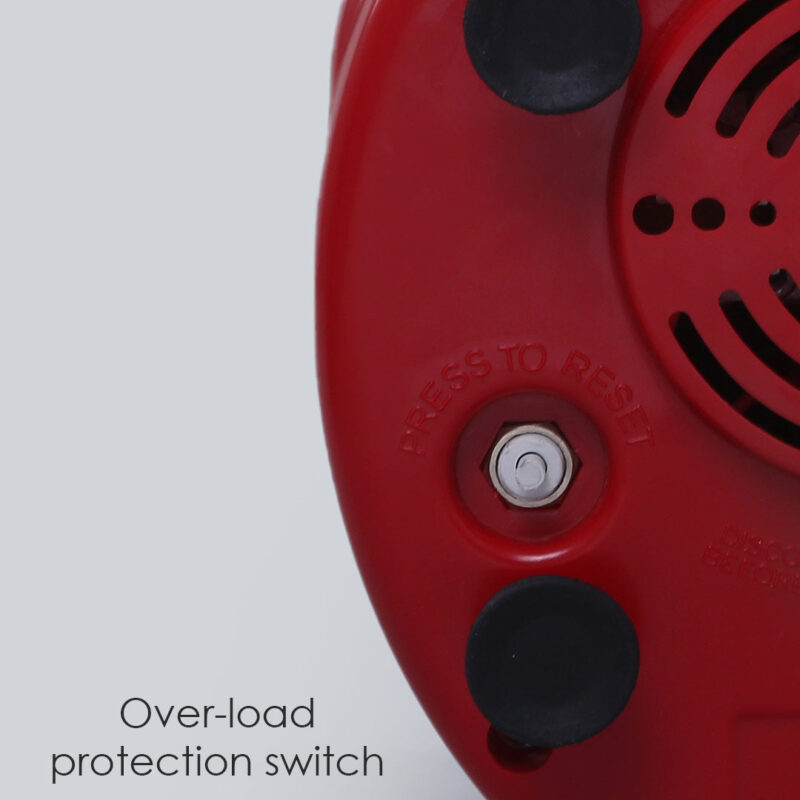 Ruby Mixer Grinder With 3 Jars and Anti-Rust Stainless Steel Blades, Ergonomic Handles, 550W, 5 Years Warranty, Red and Black - Image 7