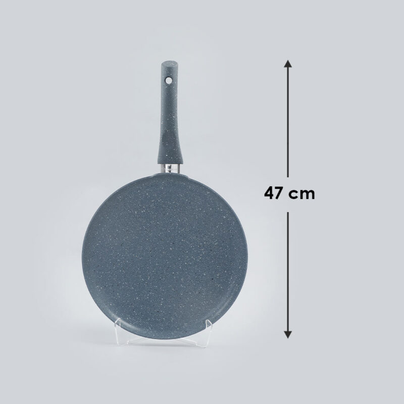 Wonderchef Renewed Granite 28cm Non-Stick Dosa Tawa | Induction Bottom | Soft-Touch Handles | Virgin Grade Aluminium | 3.5mm Thick | PFOA/Heavy Metals Free - Image 7