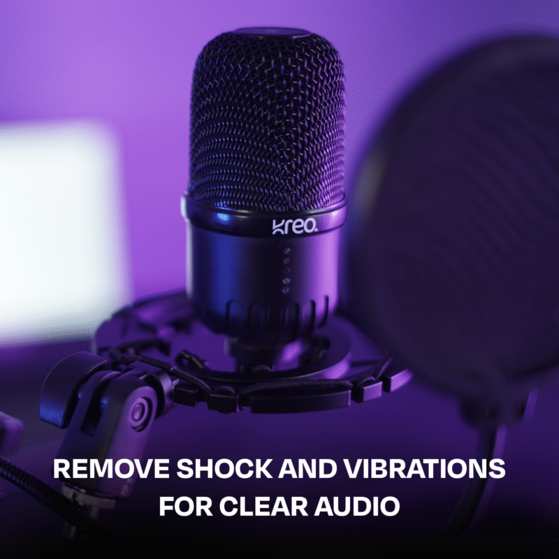 kreo Microphone Accessories Kit Boom arm + Shock Mount + Pop filter Combo - Image 15