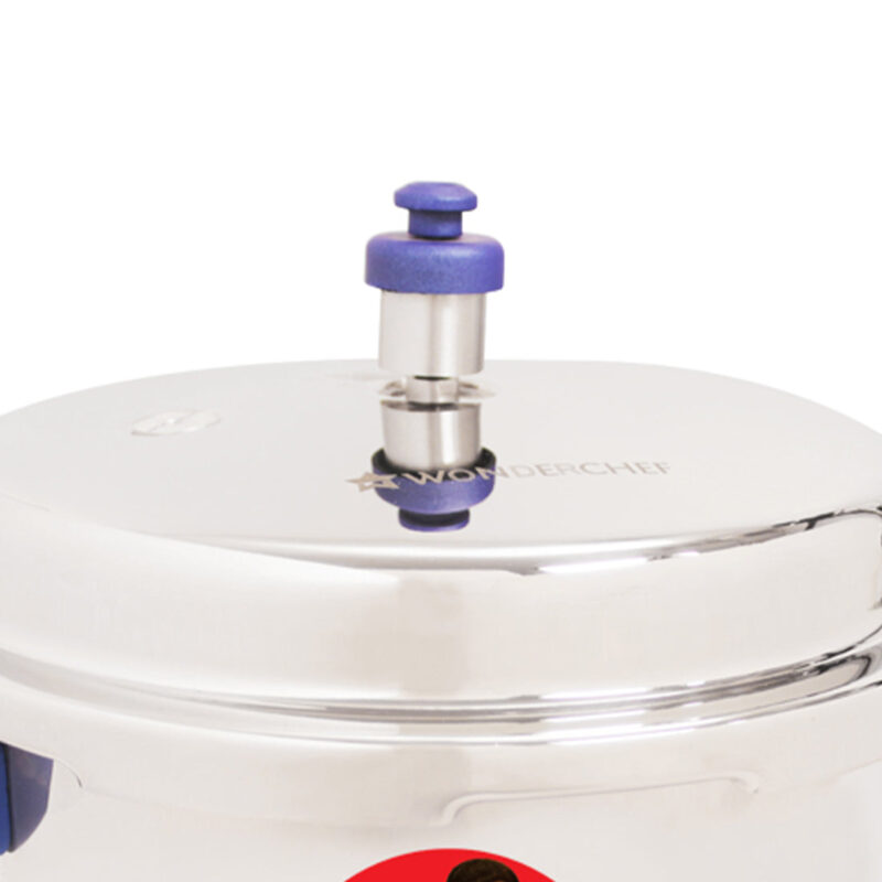 Nigella Induction Base 7L Stainless Steel Pressure Cooker with Outer Lid, Blue - Image 6