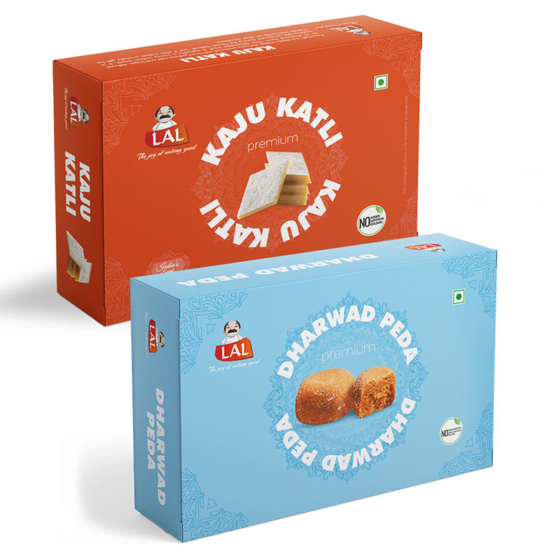 Kaju Katli 400gm & Dharwad Peda 400gm - Image 2