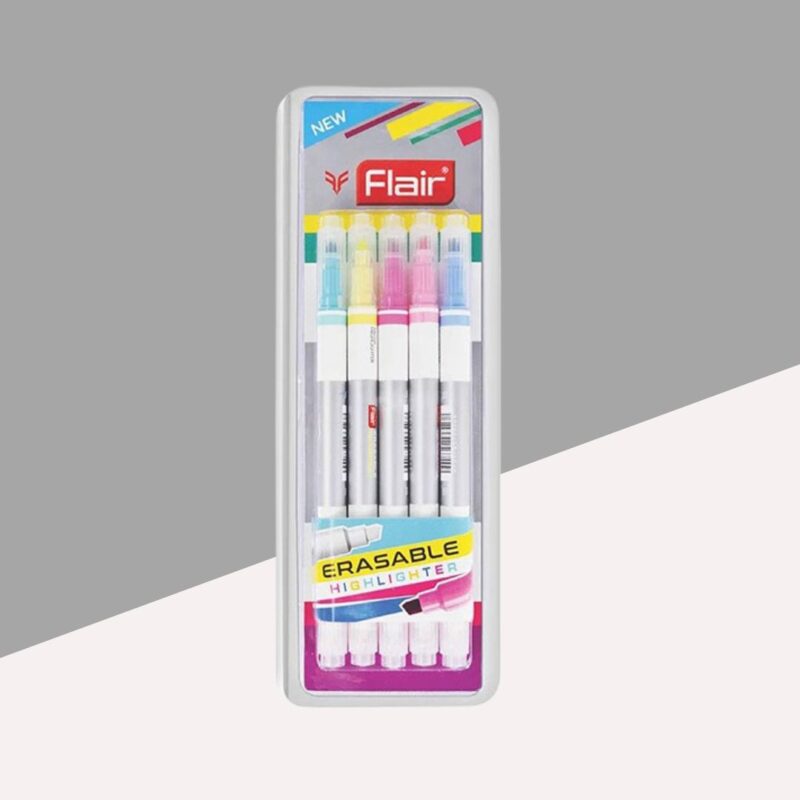 Flair Creative Erasable Highlighter - Multicolor ( Pack Of 5 )