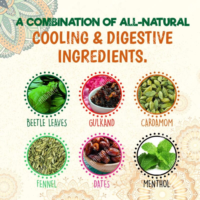 HARIBAS Mukhwas Mouth Freshener 5 in 1, 300GM with Sauf Mouth freshener, Green Saunf Mukhwas , Punjabi Mukhwas , Khas Chandan Mukhwas, Paan Mukhwas and Colorful Sauf | Premium Mukhwas Mouth Freshener - Image 4