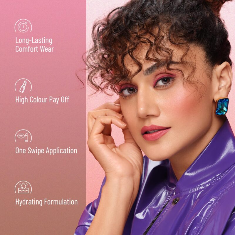 Swiss Beauty Hd Matte Pigmented Smudge Proof Lipstick | Creamy Matte Long Stay Lipstick | Pop Red, 3.4g - Image 7