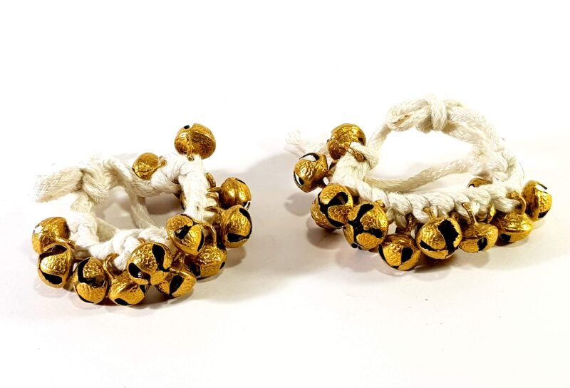 eSplanade Dance Ghungroo (15 + 15) Ghungroo White Cotton String | Bell, Ghungru 1 Line White Cotton String, Ghungroo 1 Line | Paijania | Pazeb | Kathak Indian Classical Dance - Image 5