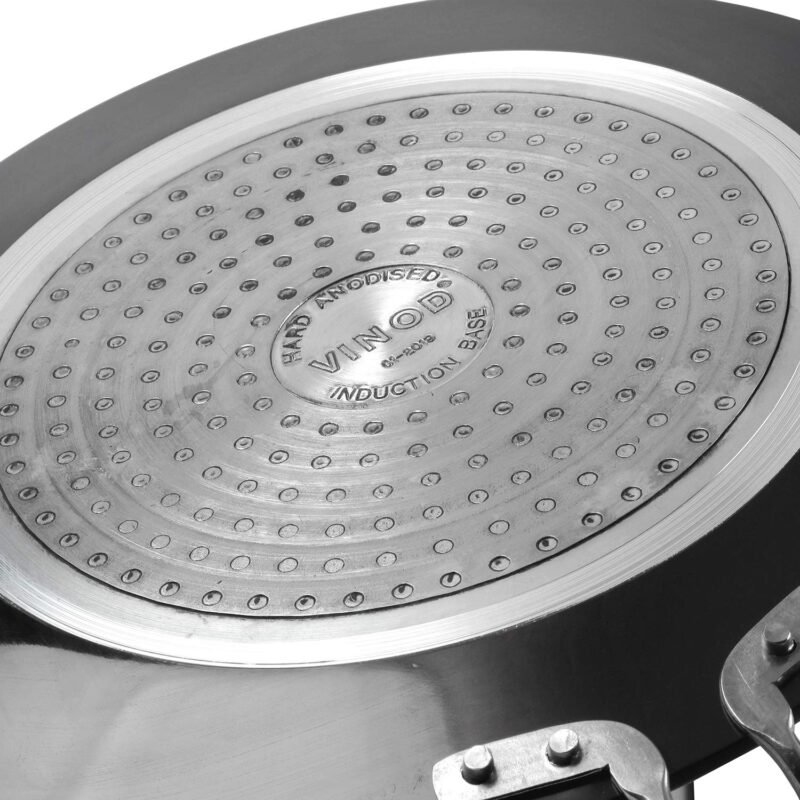 Vinod Black Pearl Plus Hard Anodised Roti/Paratha/Phulka Tawa, 25 cm Diameter with Riveted Sturdy Handle - 5.25 mm Thickness, Black (Induction and Gas Stove Compatible) - Image 2