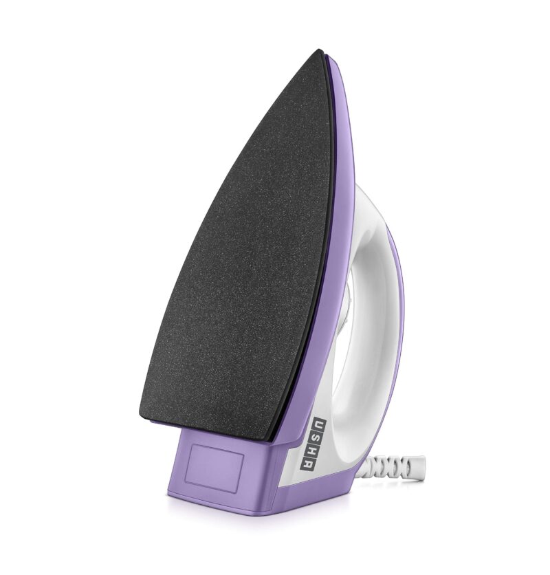 USHA EI Armor 1100 Watts Dry Iron Plastic With Black Weilburger Soleplate (Purple), 1100 Watt - Image 7