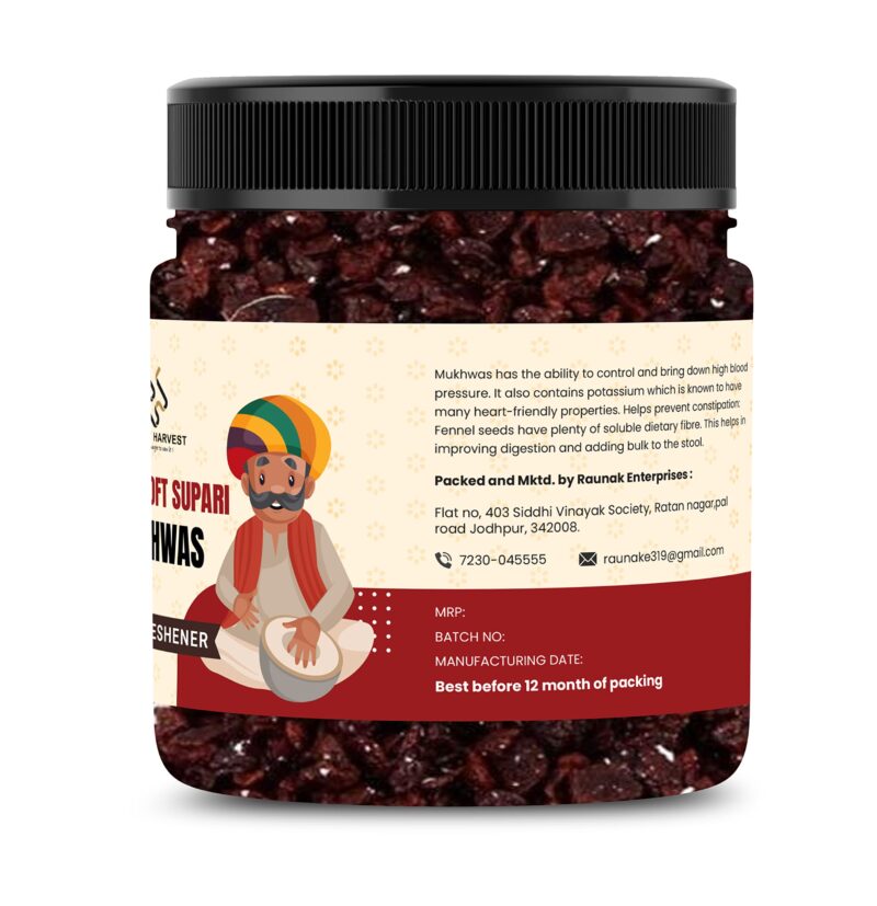 Hungry Harvest Soft Gulab Supari 300g Mouth Freshener Sweet Rose supari [Jar Pack] - Image 6