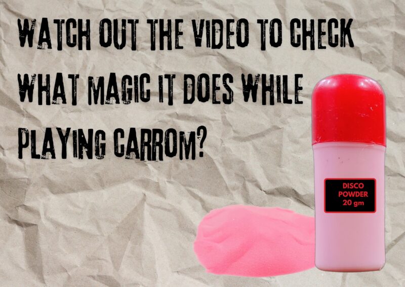 Vinson Carrom Board Coins in Box - 24 Pcs with 2 Strikers & Disco Powder (20 GMS) | Transparent Crystal/Acrylic Finish | Indoor Game Play Fun for Kids,Adults & Family - Image 2