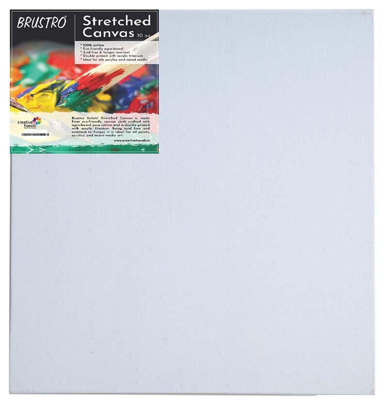 Brustro Artists Stretched Cotton Canvas 12"X12" - Image 2