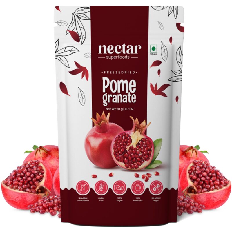 Nectar Superfoods 20 GM Dried Anardana Whole discover the sweet and tangy taste of fresh of dried Pomegranate
