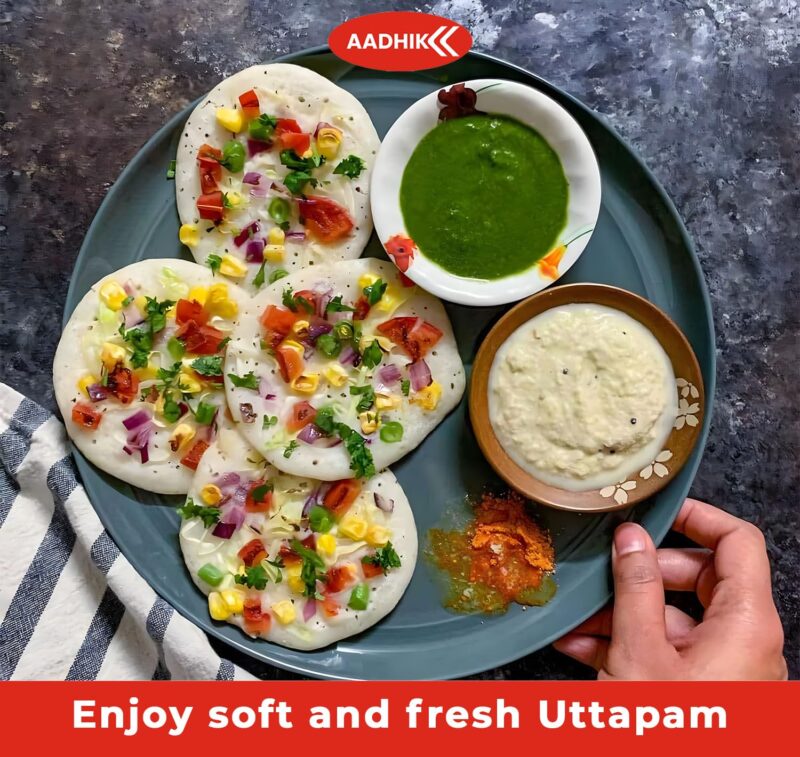 AADHIK Non-Stick Grill Pan Mini Pan Uttapam Tawa Aluminum Multi Snack Maker 4 Cavity, Pancake Maker (Black) - Image 6