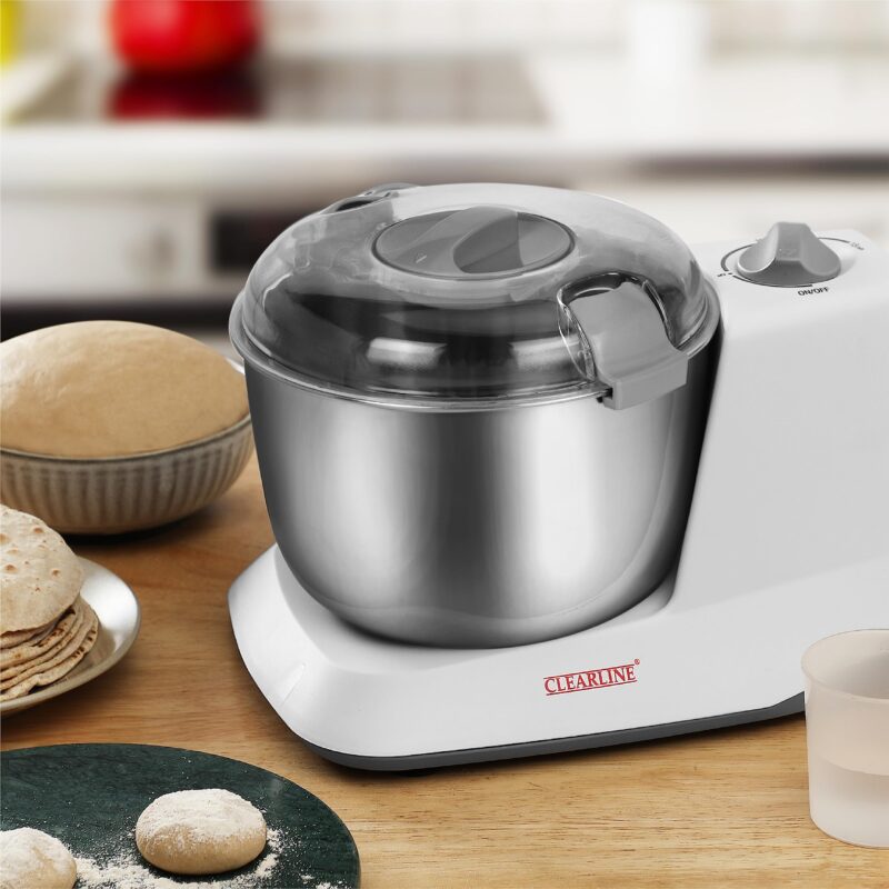 Clearline Automatic Electric Atta Kneader Dough Maker with Stainless Steel, Smart Atta Kneader Mixer and Dough Kneader Machine, Dough Mixer Machine with 650 Watts Power - Image 6