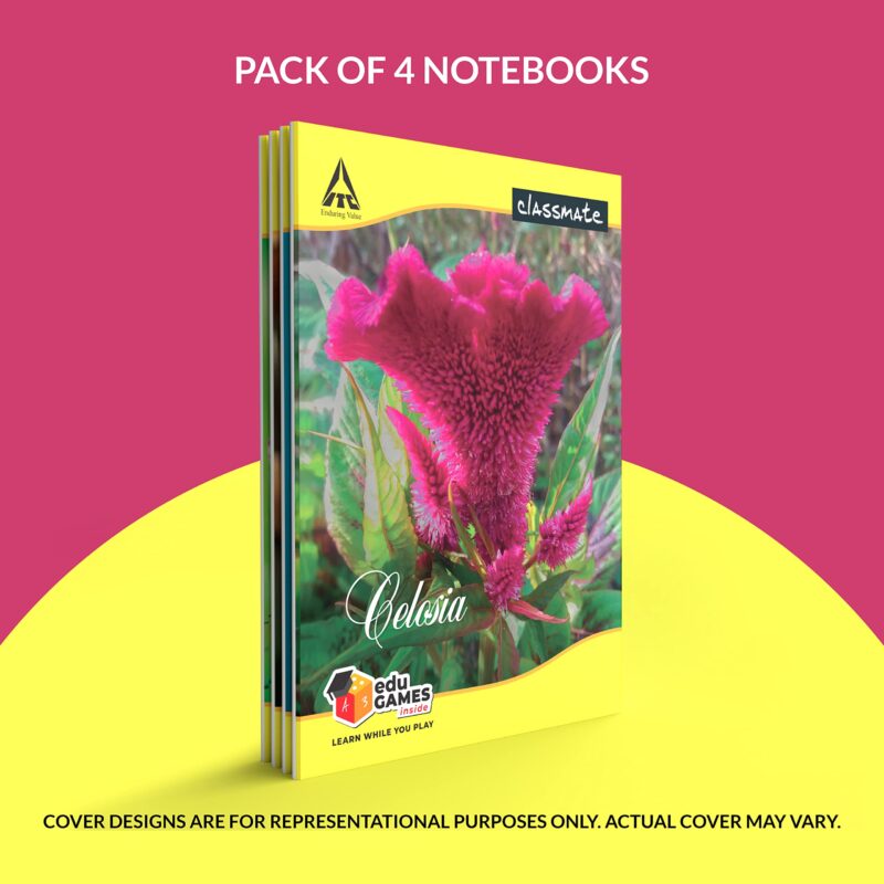 Classmate Notebook - Single Line, 72 Pages, 240 mm x 180 mm - Pack Of 8 - Image 6