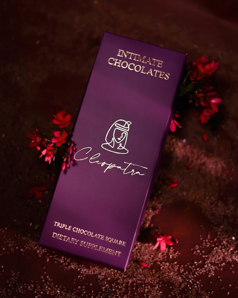 Cleopatra Chocolate Bars For Couples Uplifting Mood, Vitality, More Desire & Enjoyment Best Gift Set Ideal For Men & Women, Vegetarian And Gluten-Free (Pack of 1), 60 gram - Image 2