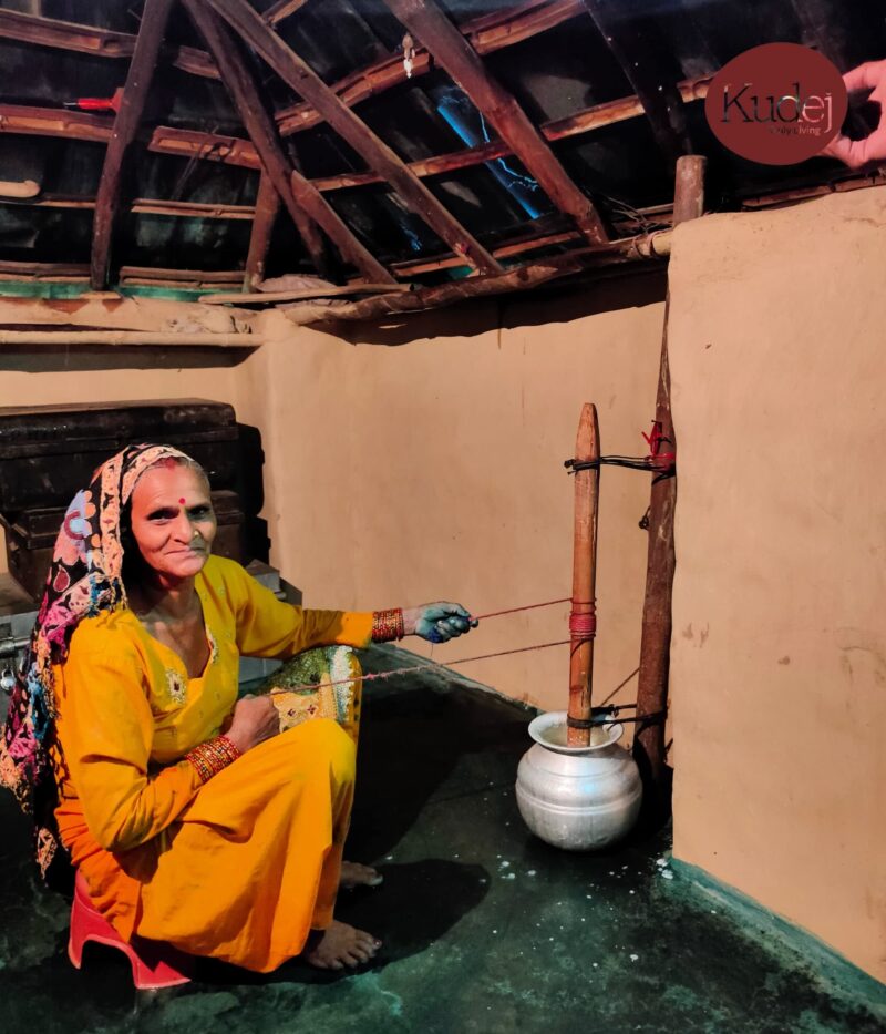 Kudej Himalayan Desi Badri Cow Pure A2 Ghee from Uttrakhand - 100% Bilona Churned Premium Cultured Ghee, Made using Ancient Vedic Processes, 250ML Glass Bottle with Sustainable Packaging - Image 8