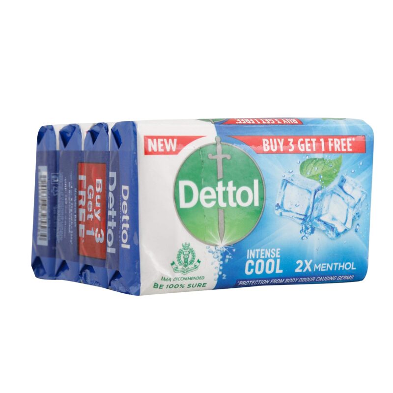 Dettol Intense Cool Soap, 2X Menthol (Buy 3 get1) - Image 3