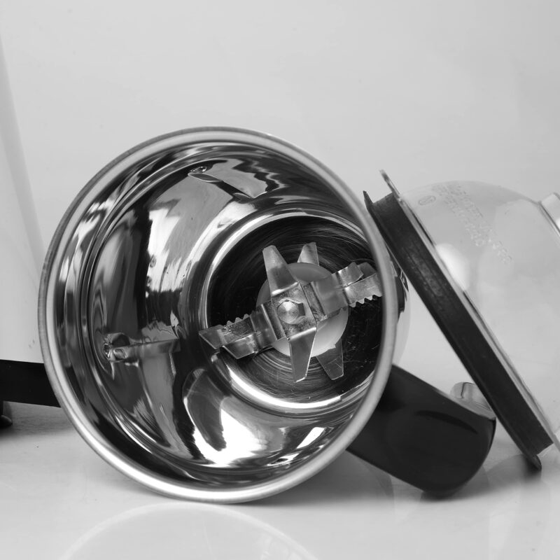 Pringle 2 Jar Mixer Grinder| 500W Powerful Motor | [ISI] Certified | 304 Grade SS Blade| 2 SS Jars Liquidizing Jar (1 Litres) Chutney Jar (0.4 Litres)3 Speed Options with Whip (1 Year Warranty) - Image 2