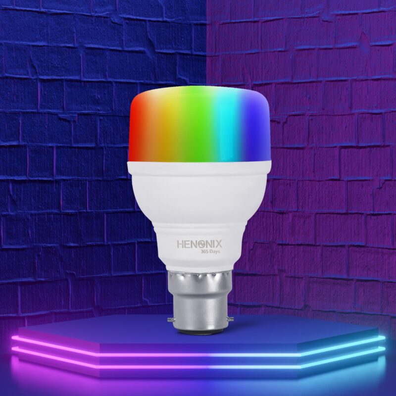 HENONIX 9 watt 7 Color in 1 led Bulb | 7 Colours Led Bulb | Multicolor Bulb 9 watt | Rgb Led Bulbs | Decorative Multicolor led bulb Pack of 12 (12) - Image 3