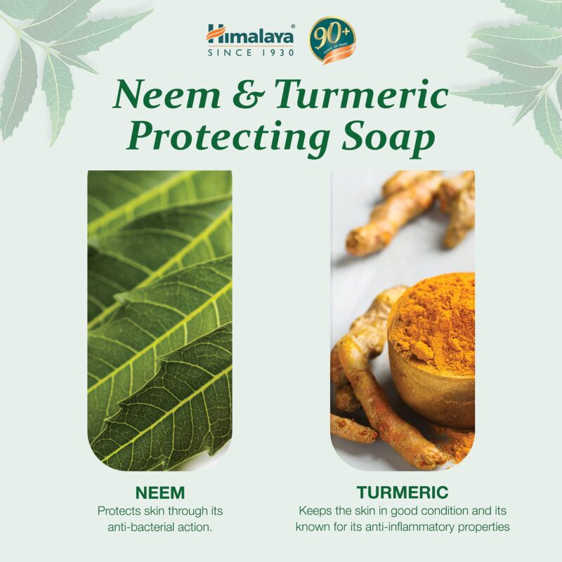 Himalaya Herbals Protecting Neem and Turmeric Soap, 75gm - Image 5