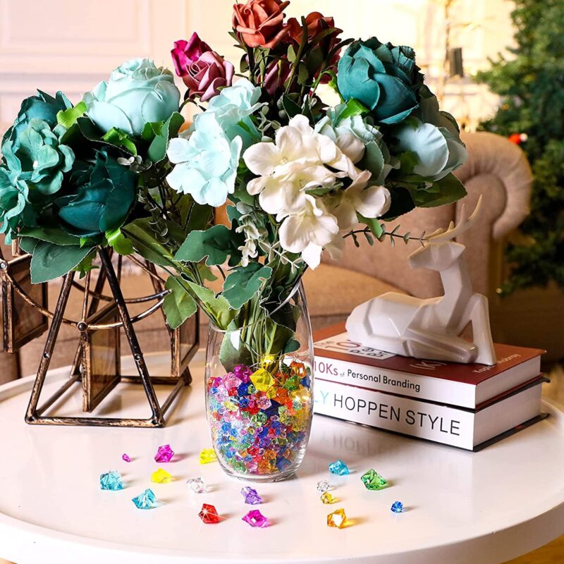 Promote Trader 100 Pcs 23 mm, Acrylic Diamond Gems Plastic Jewels Large Multicolor Artificial Stones for Home Decoration Kids Party Supplies Favors - Image 4