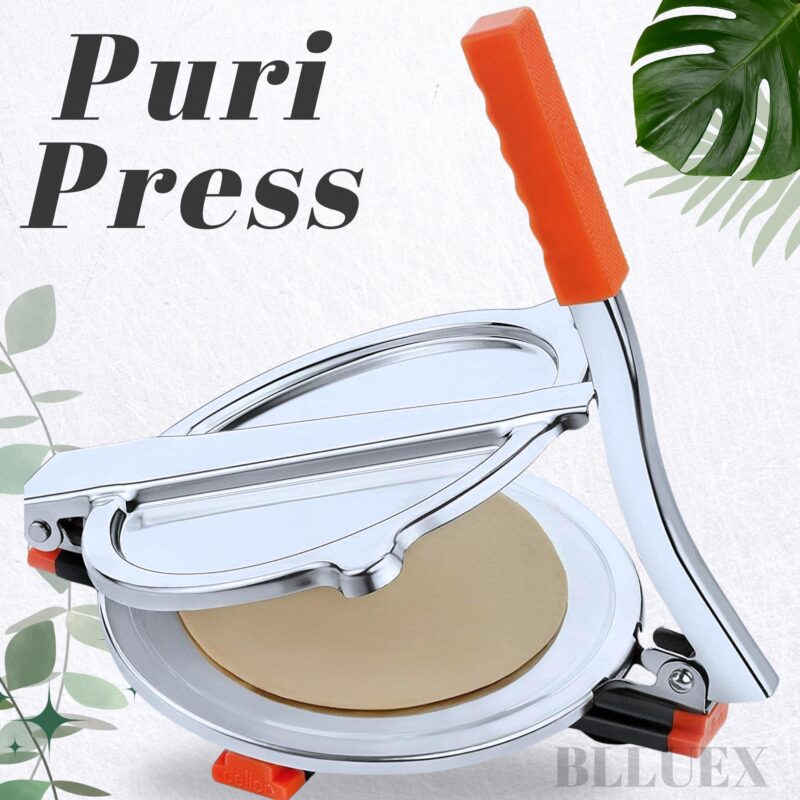 BLLUEX Premium Multi-Purpose 17cm Roti Maker,Manual Press for Chapati, Puri, Khakhra, Papad, Pathiri for Flatbread | Easy to Use HomeMade - Image 8