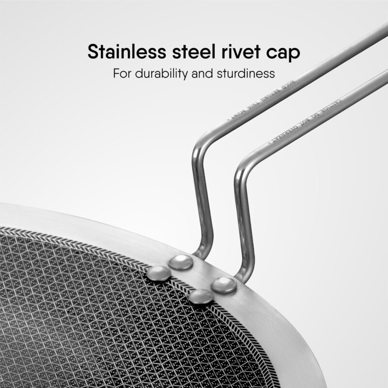 Stahl Artisan Hybrid Triply Roti Tawa, Tawa Induction Base, Non Stick Pan, Stainless Steel Scratch Resistant Roti Tava, 25 cm - Image 6