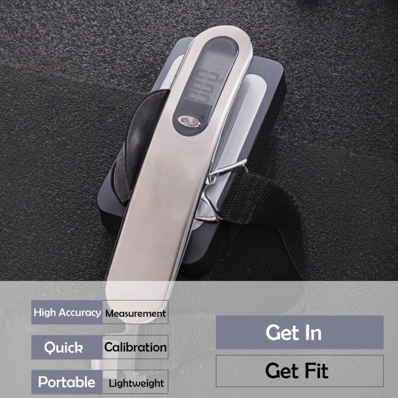 Kuber Industries Portable Weighing Scale For Luggage, Suitcase Capicity "50" KG-Pack of 2 (Black) - Image 7