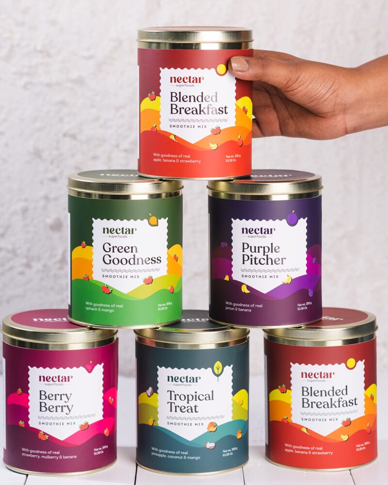 Nectar Superfoods Freeze Dried BERRY BERRY Smoothie Mix | STRAWBERRY, MULBERRY & BANANA | Dried Fruit Based Smoothie Powder | Ready To Eat | Just Add Water, Yogurt or Any Milk with Ice | No Added Sugar, 100% Natural, Vegan friendly - Gluten Free | 300 gra - Image 4