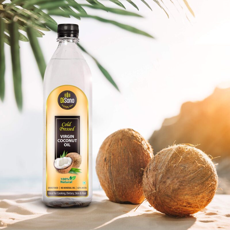 DiSano Cold Press Virgin Coconut Oil Bottle, 500 ml - Image 7