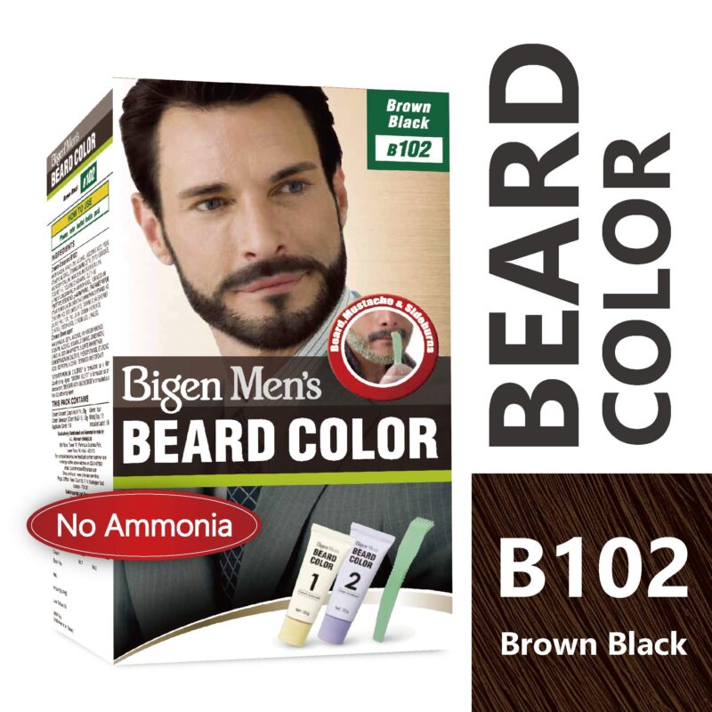 Bigen Men's Beard Color, Brownish Black B102, 40g & Bigen Men's Speedy Color, Brown Black 102, 80g - Image 6