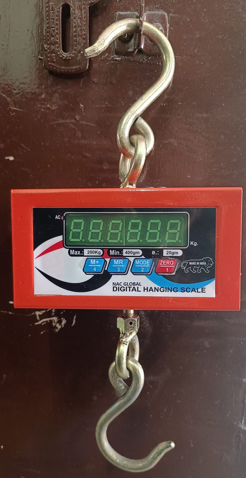 Nac Global Hanging Weighing Scale 200kg Mini Crane scale Electronic Digital Weight Machine for Luggage Agriculture Fishing Scrap Electronic Weighing Scale crane scale 200kg weight machine for cyliners - Image 6