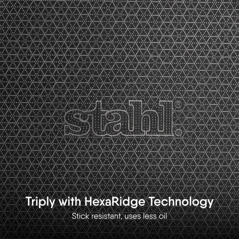 Stahl Triply Stainless Steel Non Stick Tawa | Tri Ply Dosa Tawa | Stainless Steel Scratch Resistant Dosa Tawa with Induction Base | Hybrid 6932, Dia 32 cm - Image 6