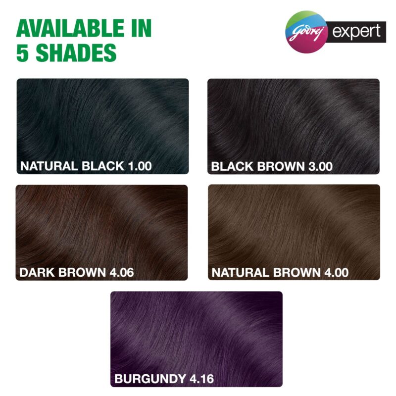 Godrej Expert Rich Crème Hair Colour Shade - Pack of 4 (NATURAL BLACK) - Image 2