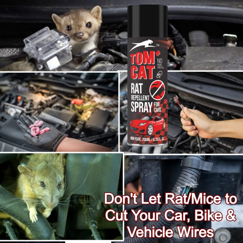 Shadow Securitronics Tom CAT No Entry Rat Repellent Spray for Cars Highly Effective with and Lasts 1 Year Leak Free Easy to Spray Nozzle 1st time in India (1) - Image 5