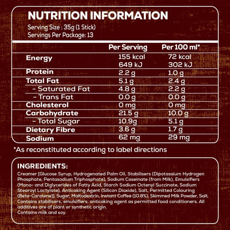 Old Town 3 in 1 White Coffee Extra Rich Flavor Dark Roast 18.5 Oz (15 Sticks X 35 g) 525g (Imported Malaysia) - Image 6