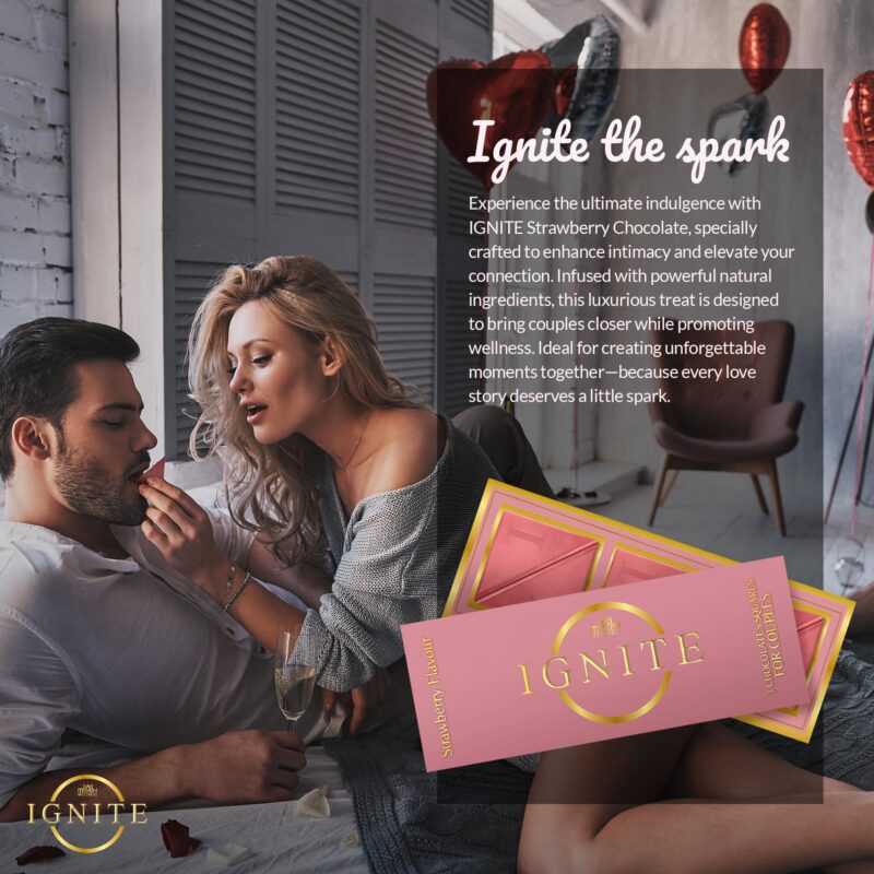 MBDH Wellness Ignite Chocolate Bars(1 Box) Luxurious Strawberry Flavour Chocolate For Uplifting Mood & Vitality Ideal For Men & Women,Vegetarian And Gluten-Free Delight,110 Grams - Image 2