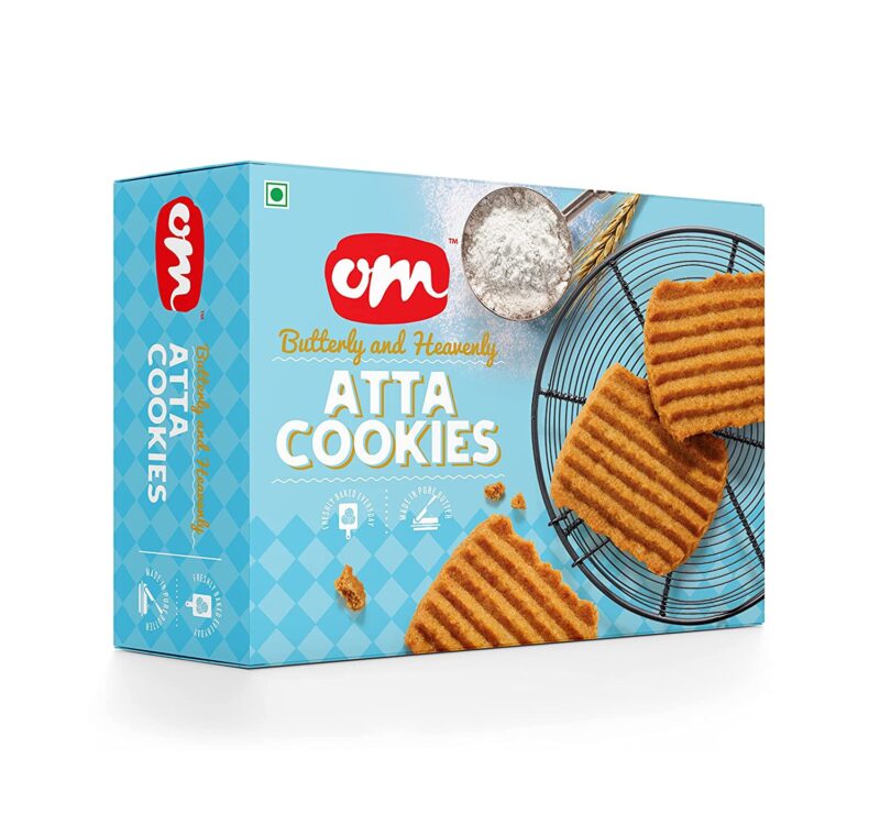 Om Sweets and Snacks Atta Cookies - 350G