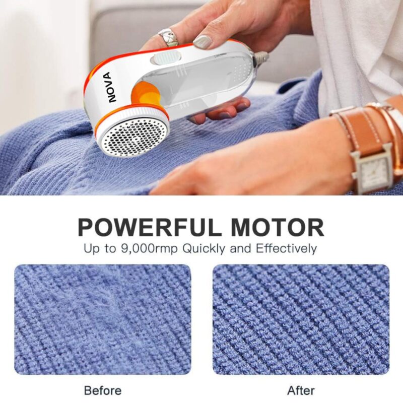 Nova Lint Remover for Clothes - Fabric Cleaner Tint and Dust Remover | 1 Year Warranty - Image 4