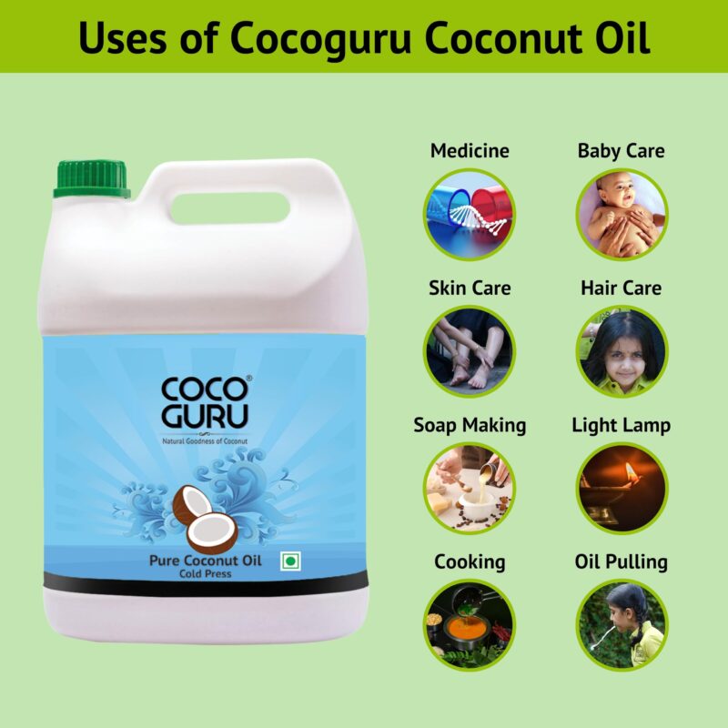Cocoguru Cold Pressed Coconut Oil - Pouch 1 Litre - Image 6