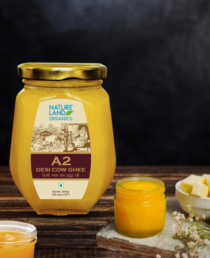 Natureland Organics A2 Cow Ghee 350Ml - 100% Organic Desi Cow Ghee - Image 10