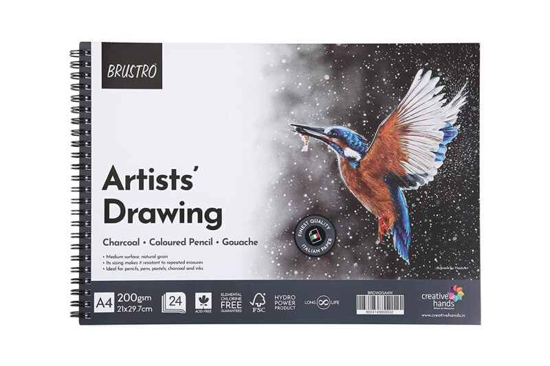 Brustro Artists Drawing Wiro Pad A4-200GSM (24 Sheets) - Image 2